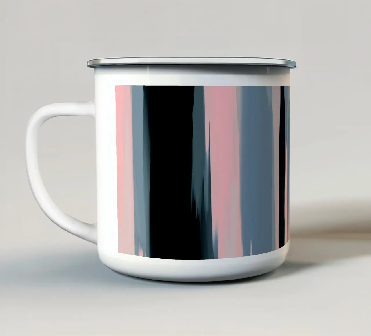 Soft Determination Peach enamel mug by SilverPegasus