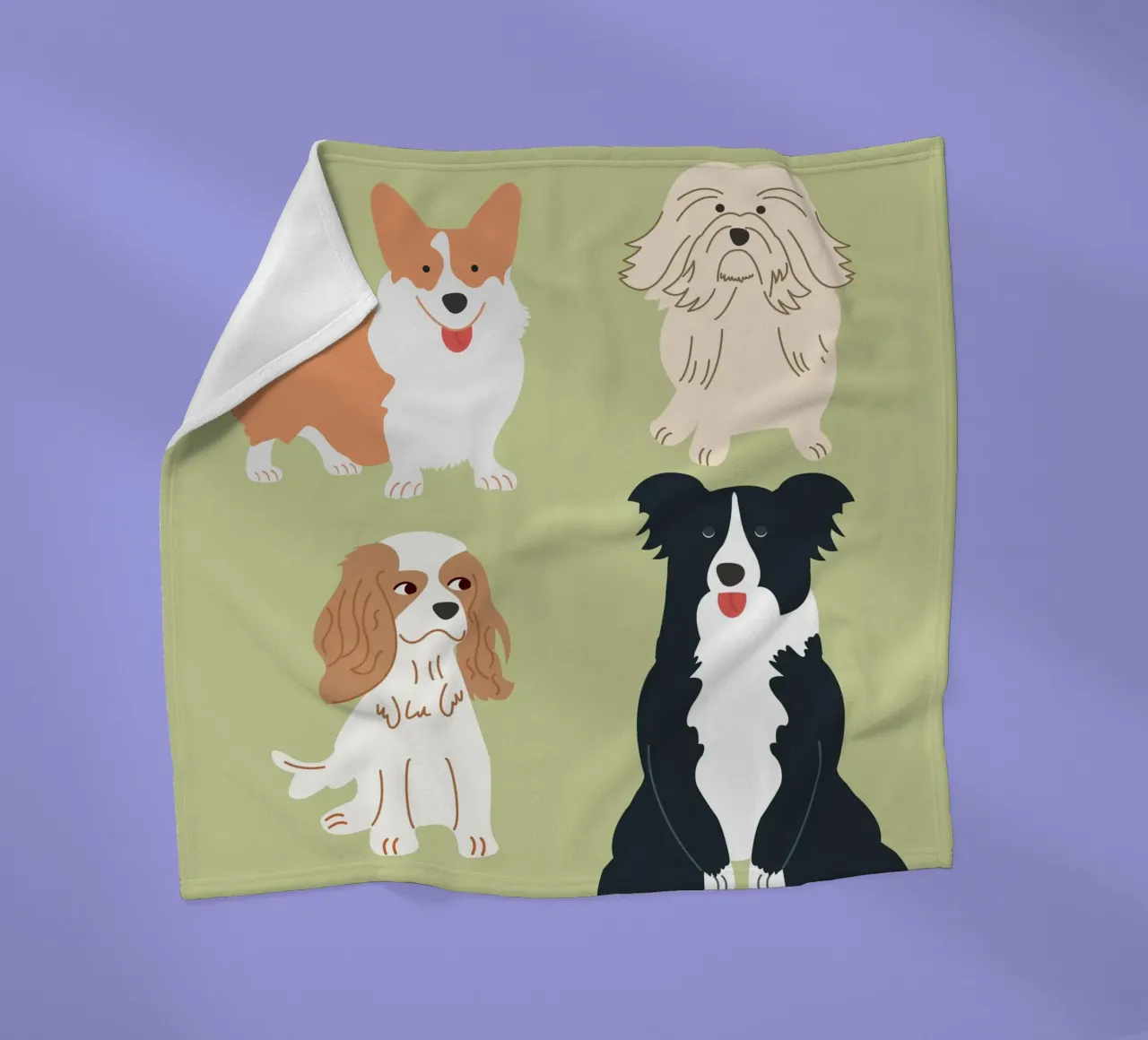 Dog lover fleece blanket by Dharma