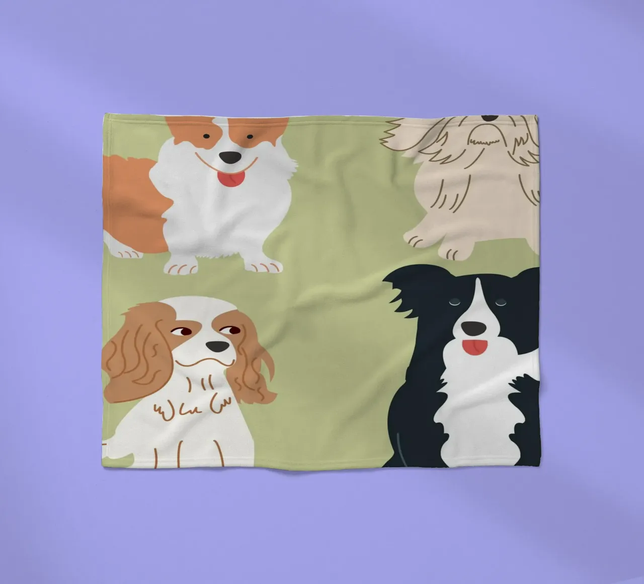 Dog lover fleece blanket by Dharma