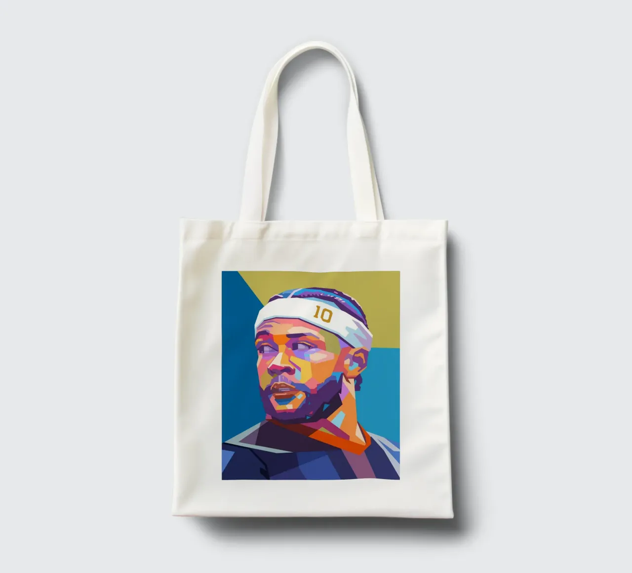 Memphis Depay pop-art jute draagtas van Hantamrata