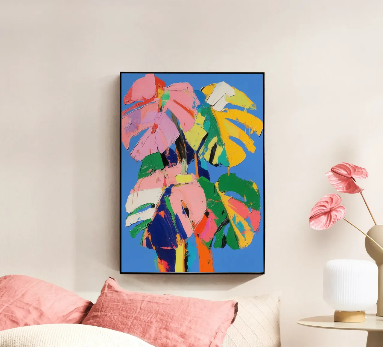 Monstera Multicolore plexiglass da La Collagerie