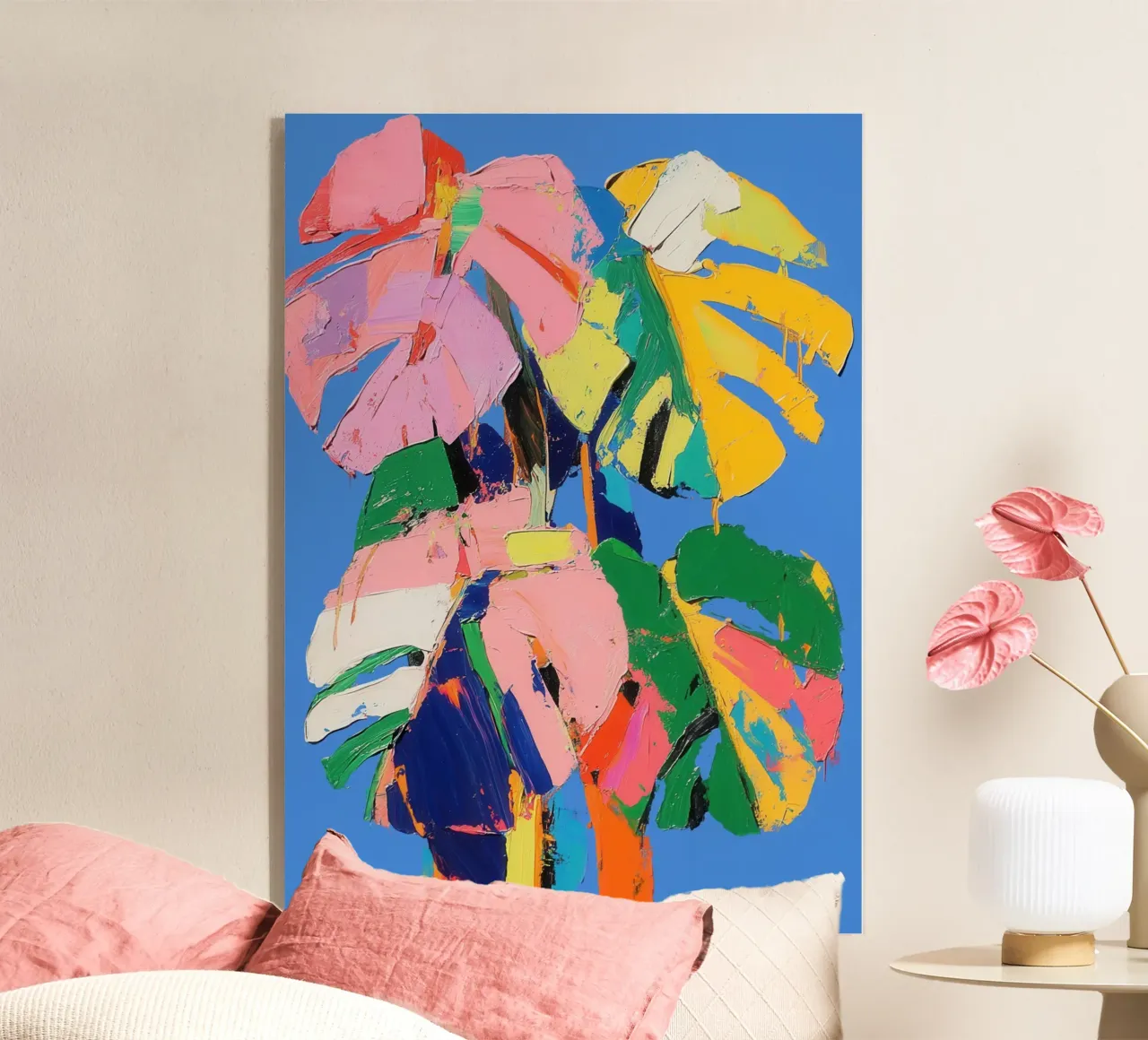 Monstera Multicolore plexiglass da La Collagerie