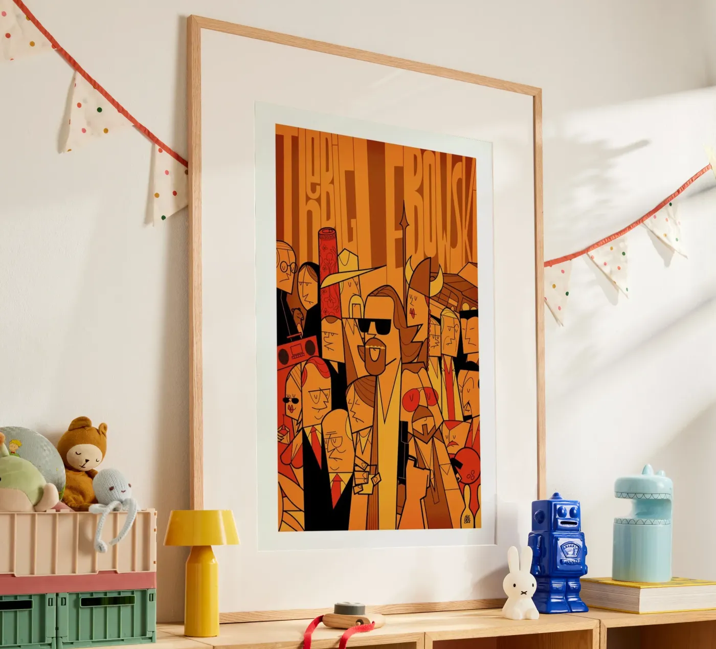 The Dude poster van Ale Giorgini