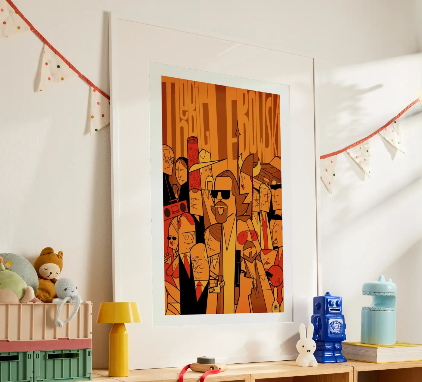 The Dude poster van Ale Giorgini