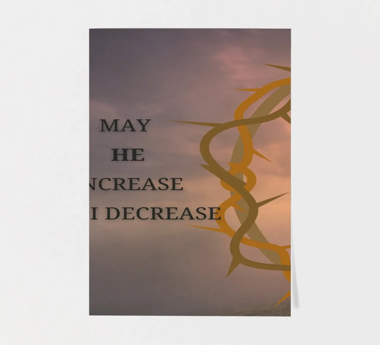MAY HE INCREASE AND I DECREASE foglio adesivo da LisaArtes