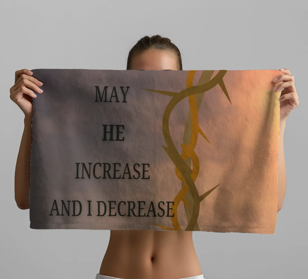 MAY HE INCREASE AND I DECREASE asciugamano da bagno da LisaArtes