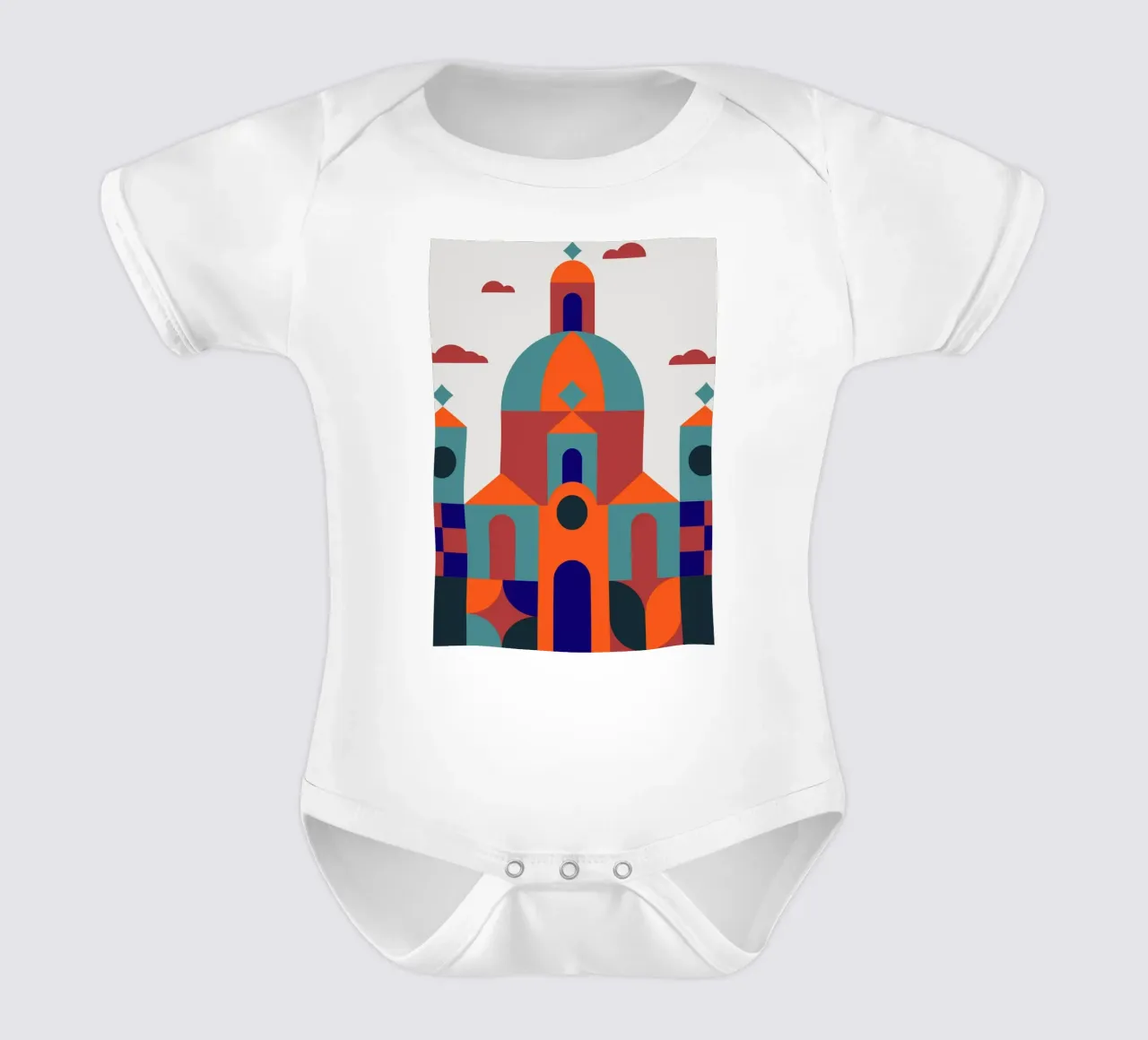 Bauhaus building body neonato maniche corte da LisaArtes