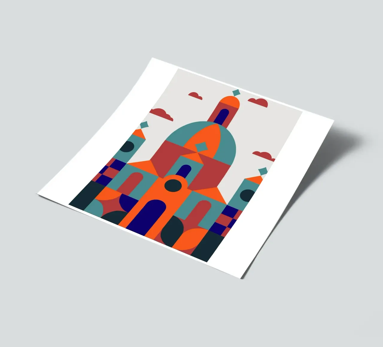 Bauhaus building sticker sheet by LisaArtes