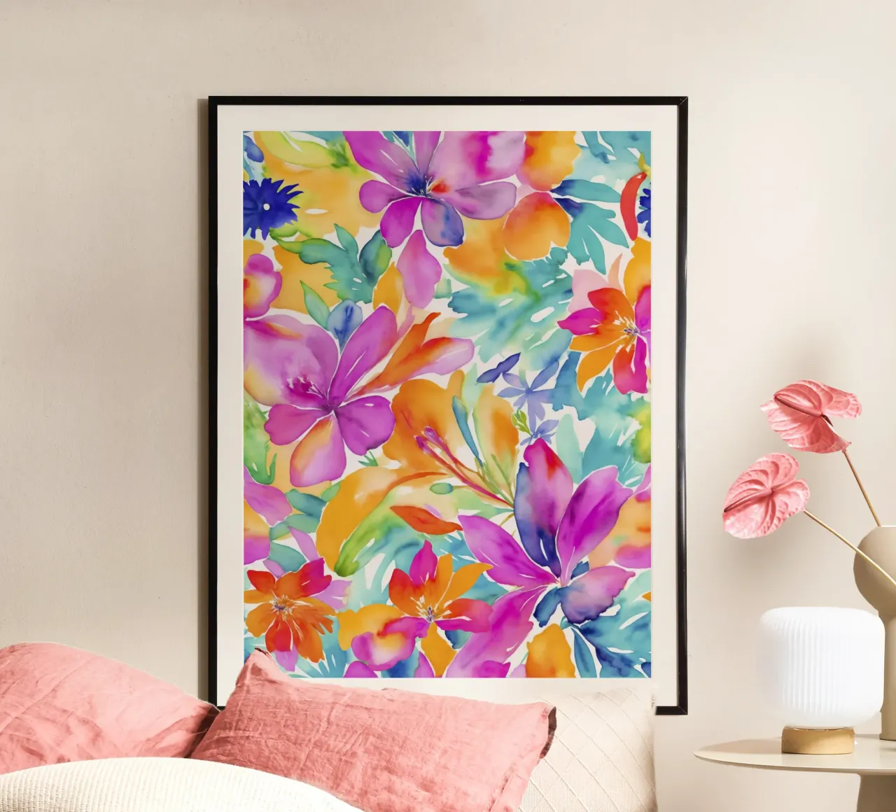 Bunte Fragmente einer botanischen Erinnerung Hahnemühle von Andrea Haase Modern Home