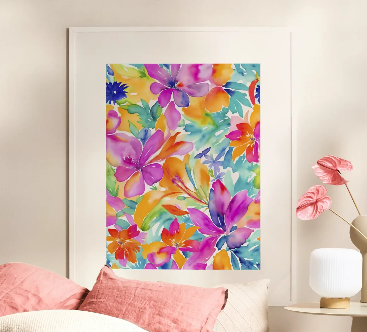 Bunte Fragmente einer botanischen Erinnerung Hahnemühle von Andrea Haase Modern Home