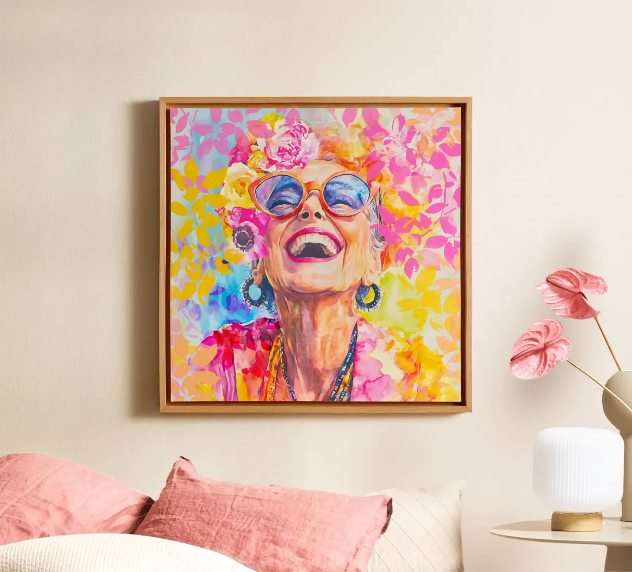 Timeless Flair Portrait d'une icône de la mode toile avec Caisse américaine de Andrea Haase Modern Home
