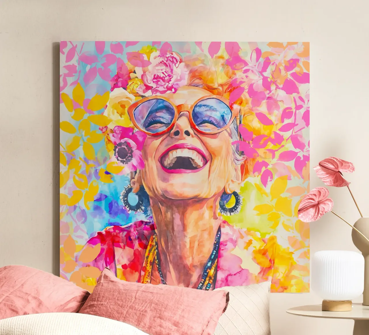 Timeless Flair Portrait d'une icône de la mode toile avec Caisse américaine de Andrea Haase Modern Home