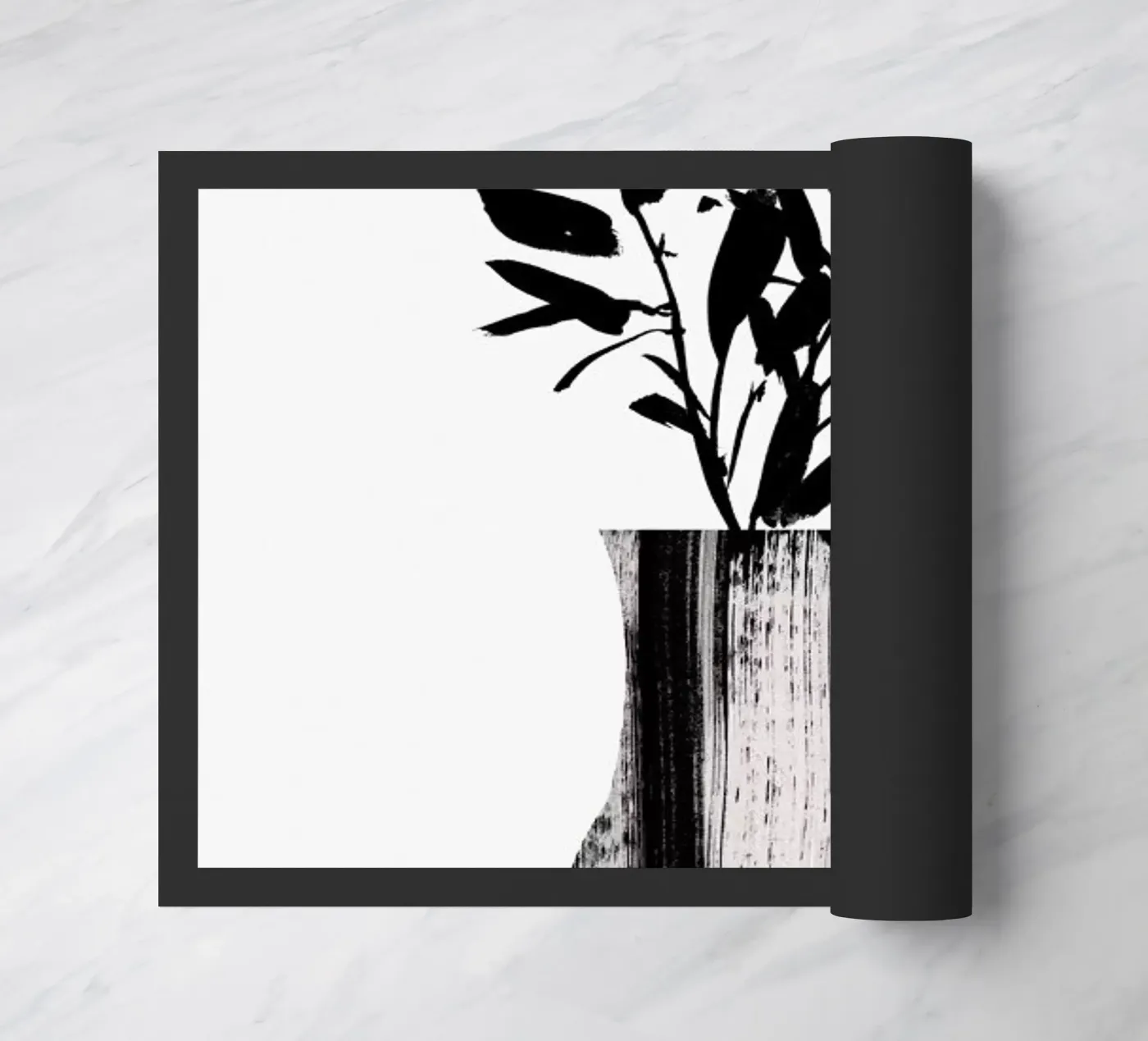 Vase Fußmatte von Graphite