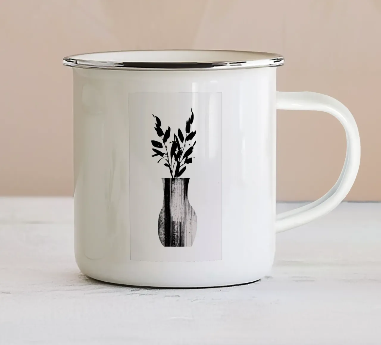 Vase tazza in smalto da Graphite