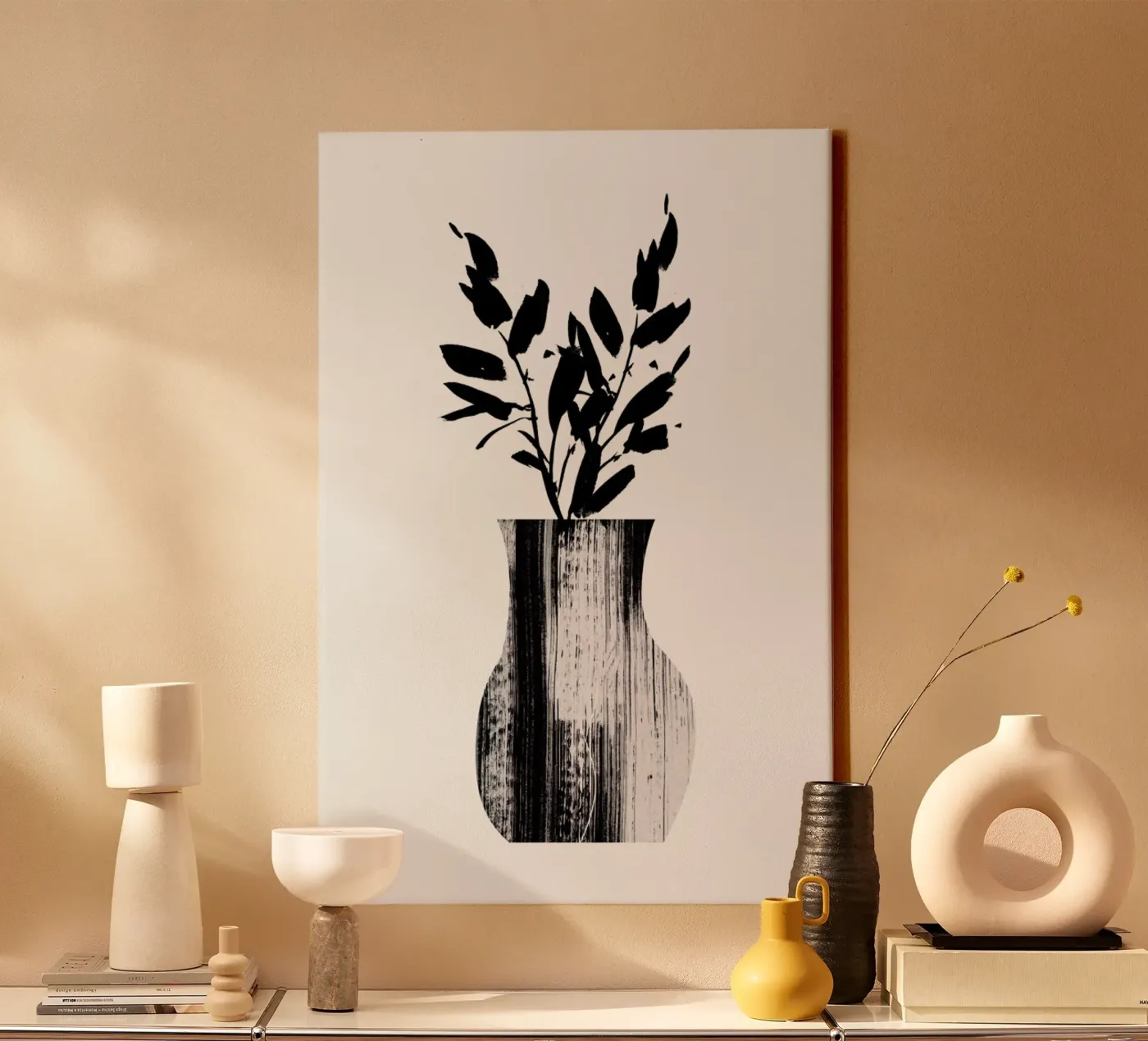 Vase canvas by Graphite