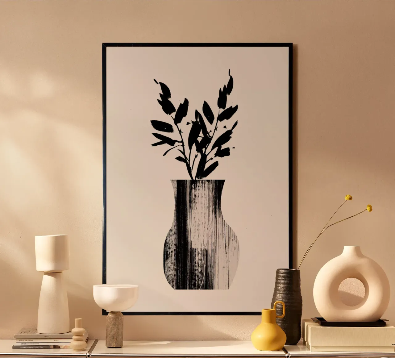 Vase poster con telaio in alluminio da Graphite
