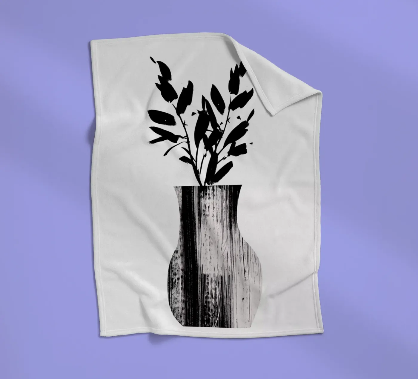 Vase Fleecedecke von Graphite