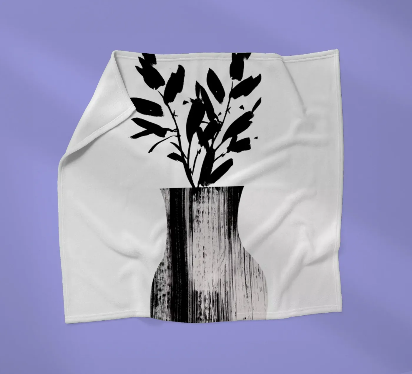 Vase Fleecedecke von Graphite