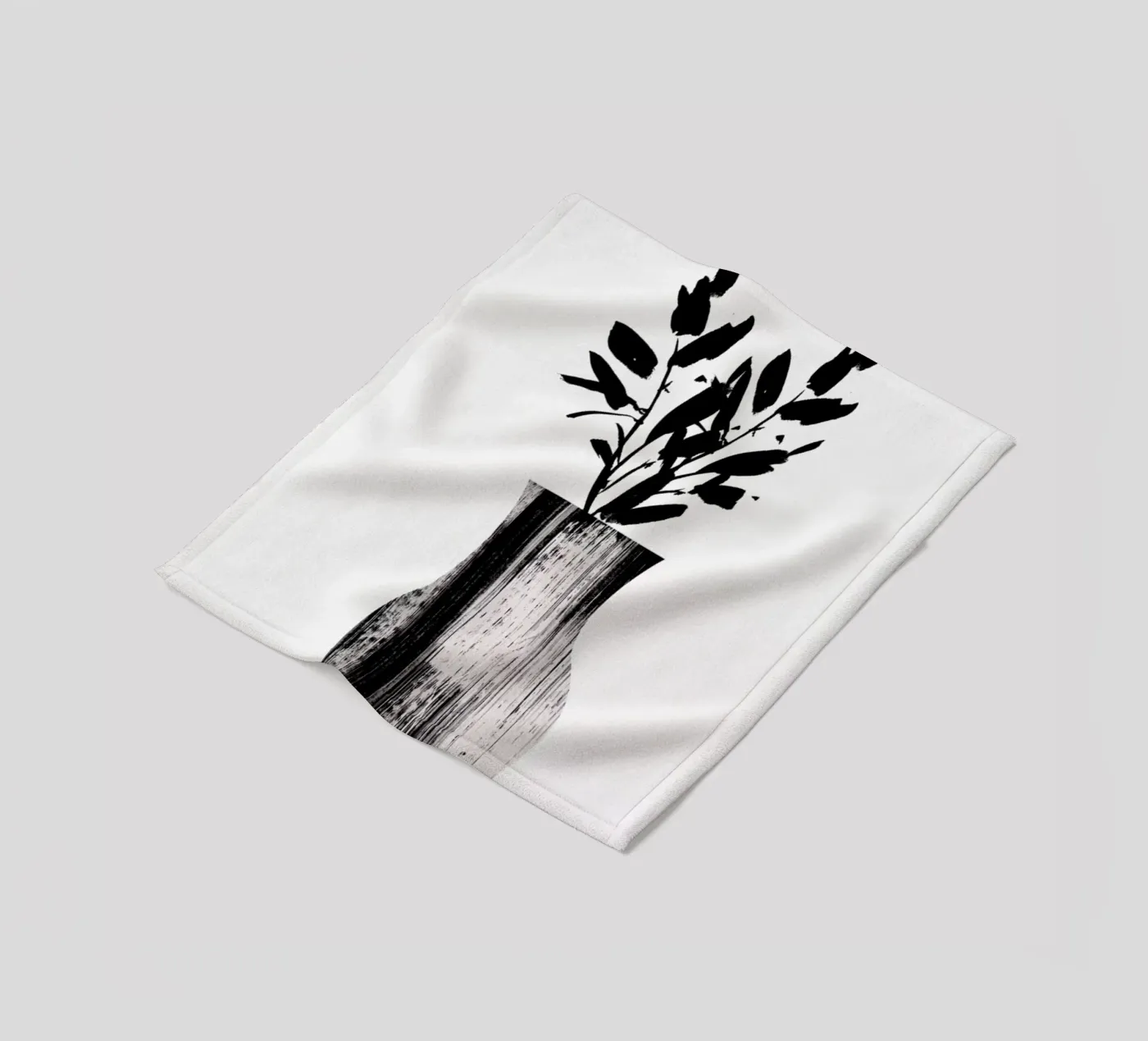 Vase Fleecedecke von Graphite