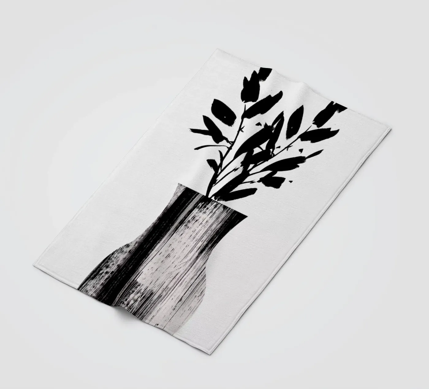 Vase Fleecedecke von Graphite