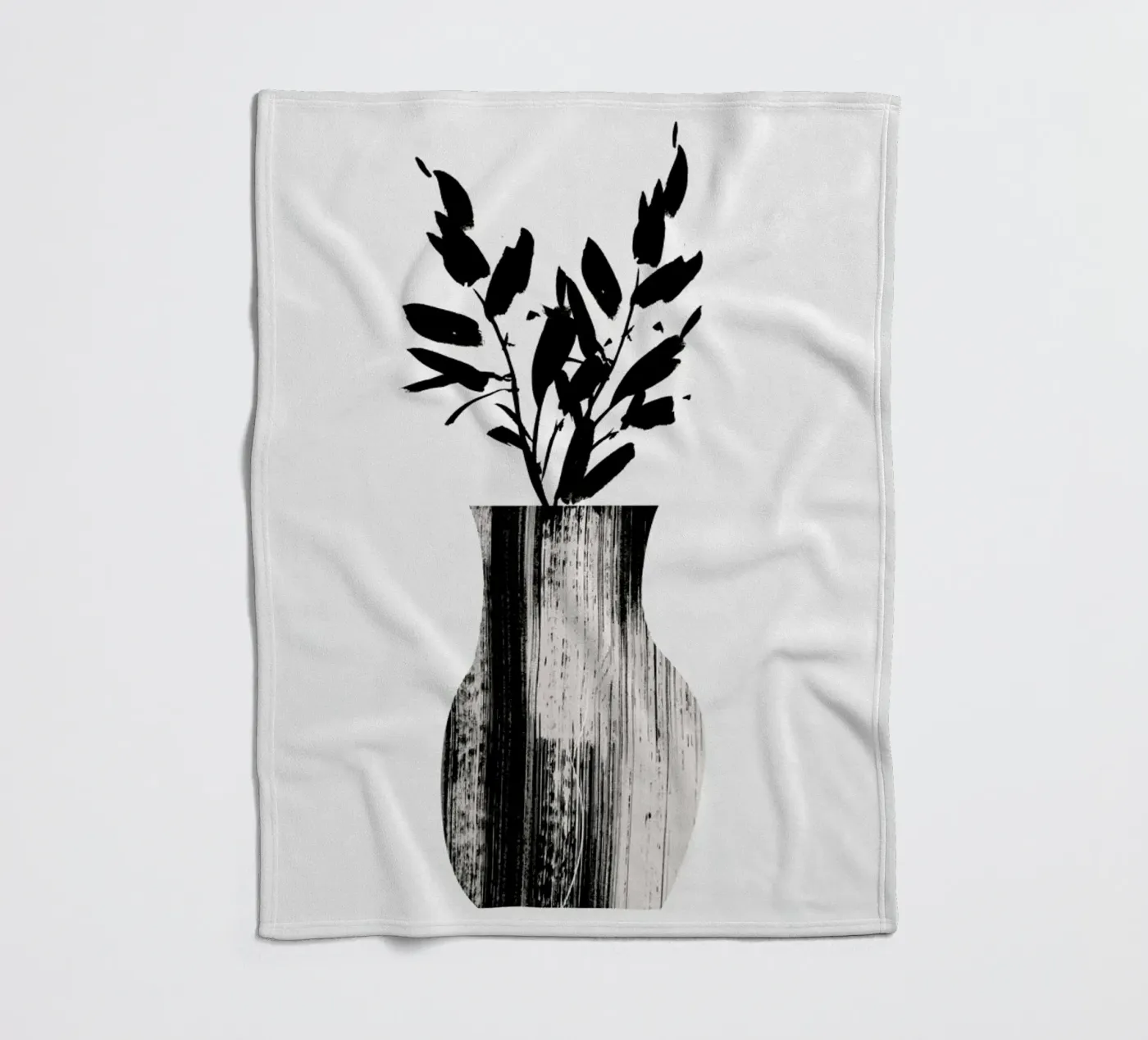 Vase Fleecedecke von Graphite