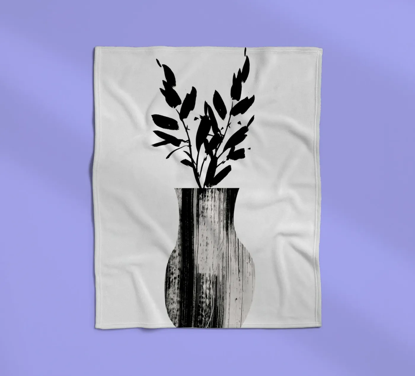 Vase Fleecedecke von Graphite