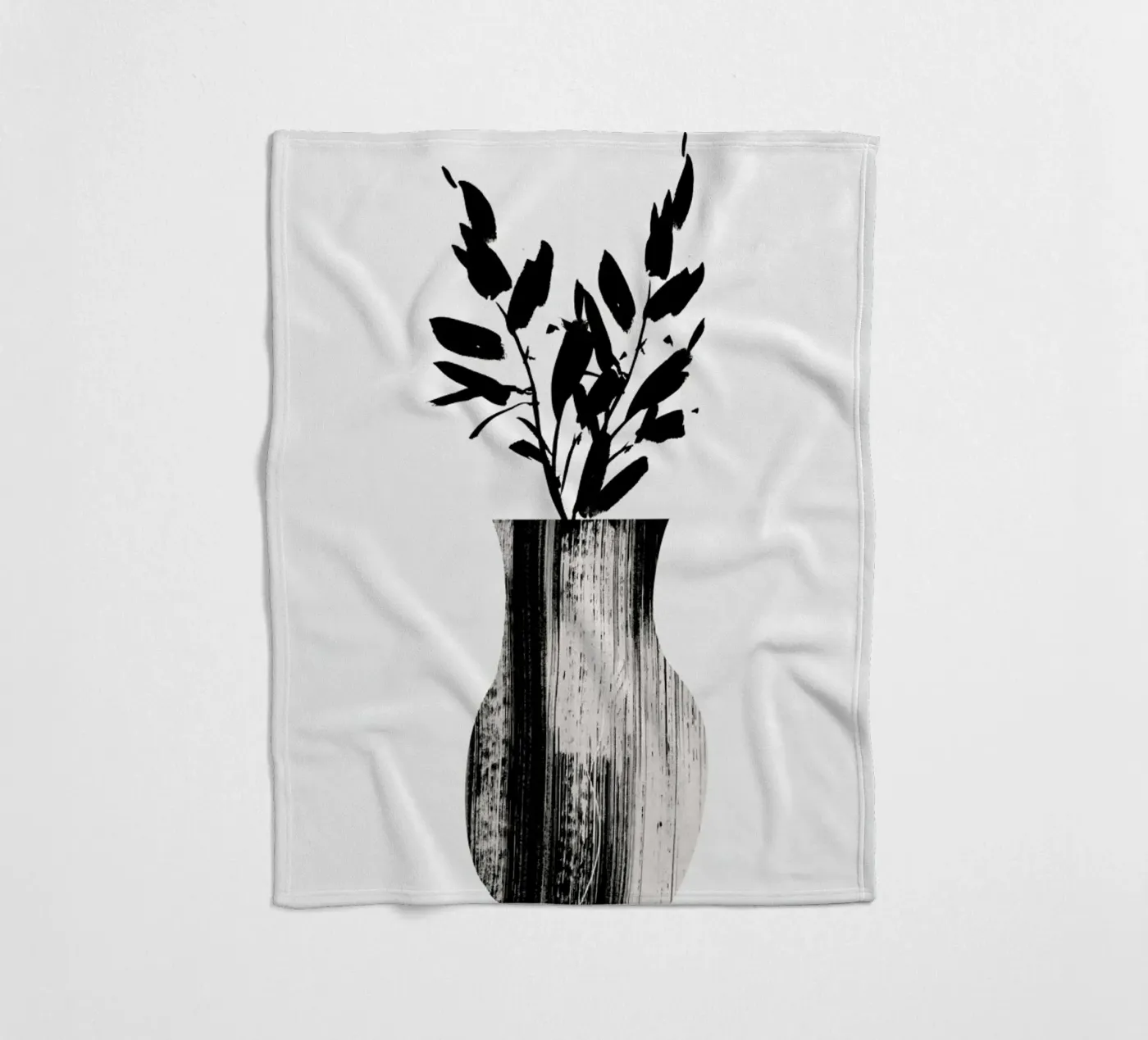 Vase Fleecedecke von Graphite