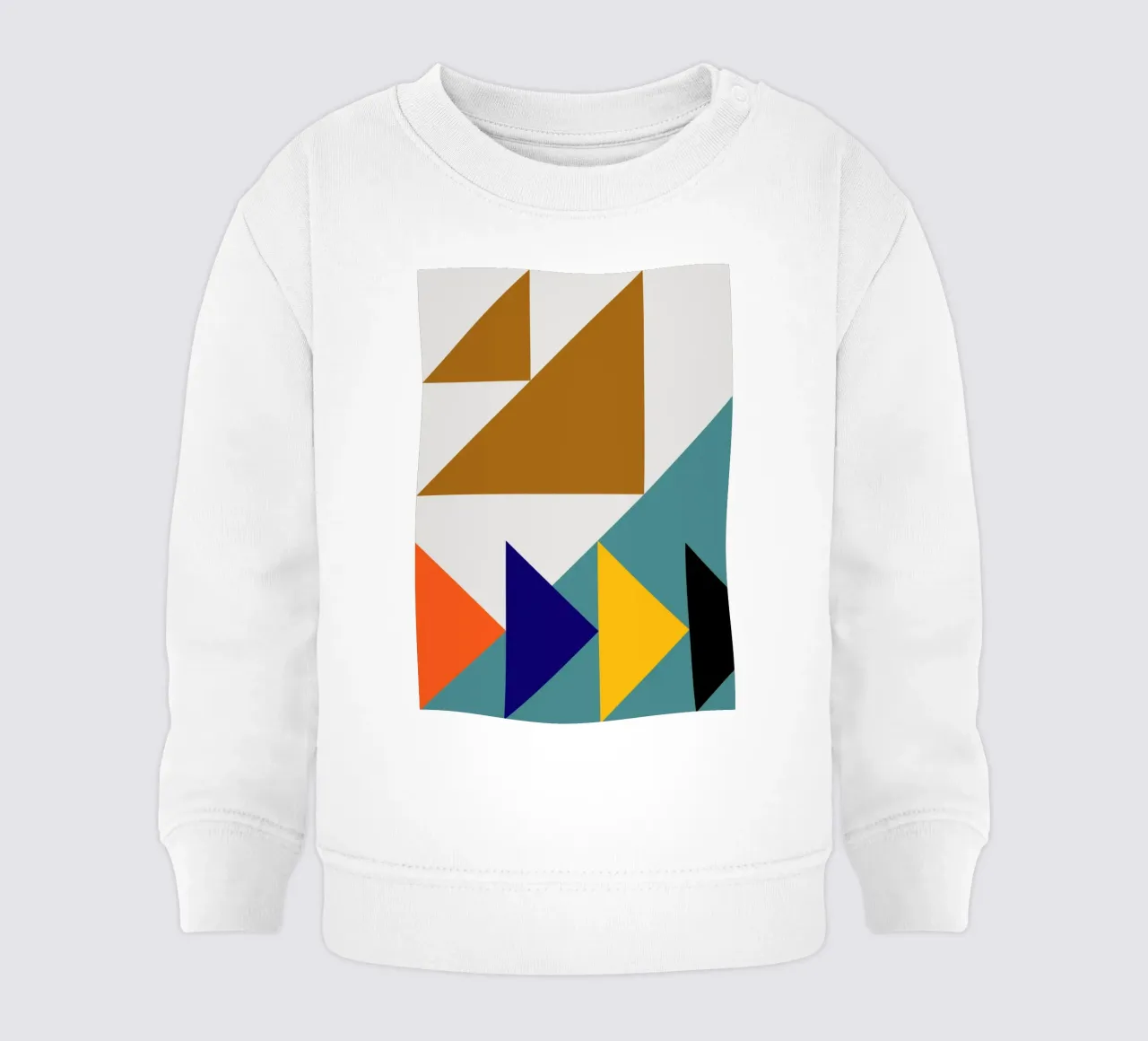 Colorful triangles baby sweatshirt by LisaArtes