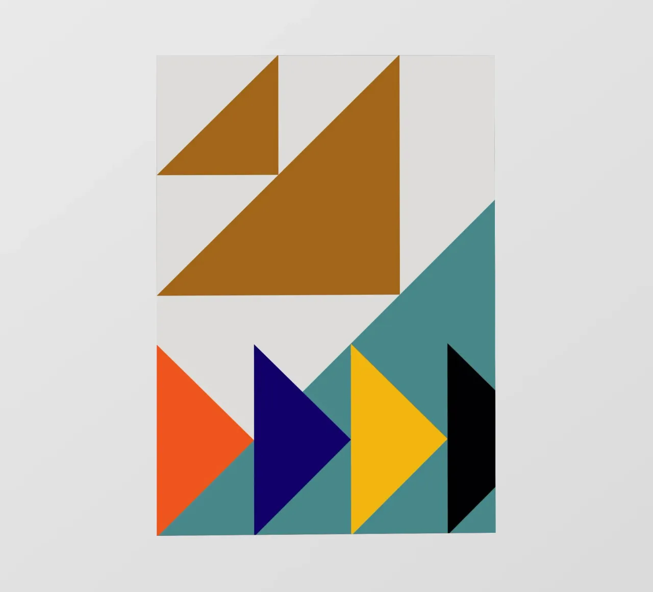Colorful triangles lámina retroiluminada de LisaArtes
