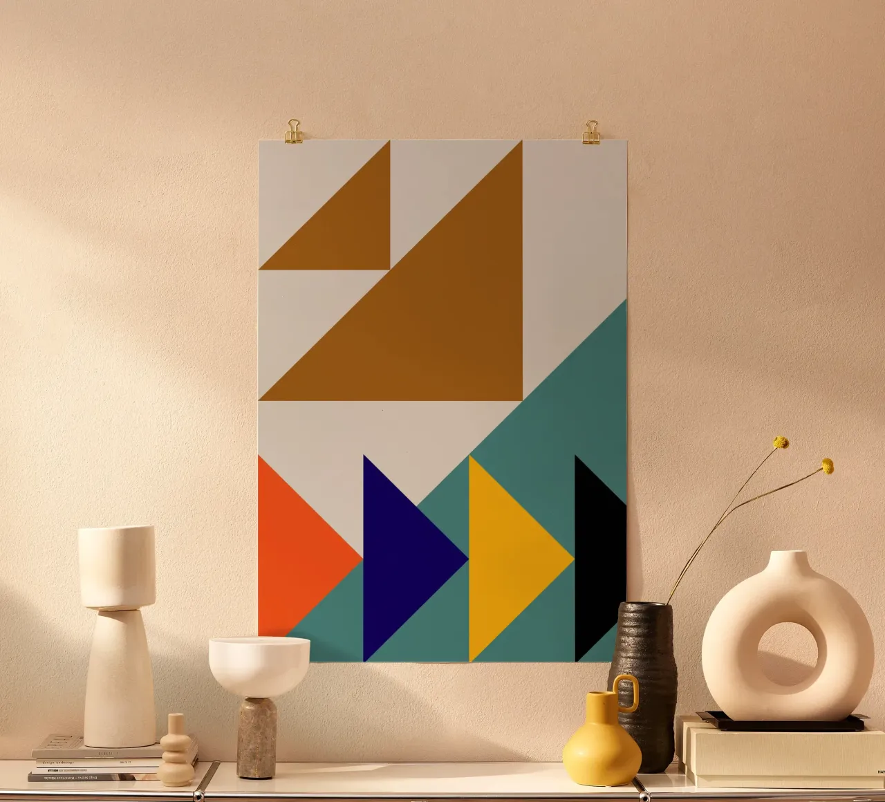 Colorful triangles carta hahnemühle da LisaArtes