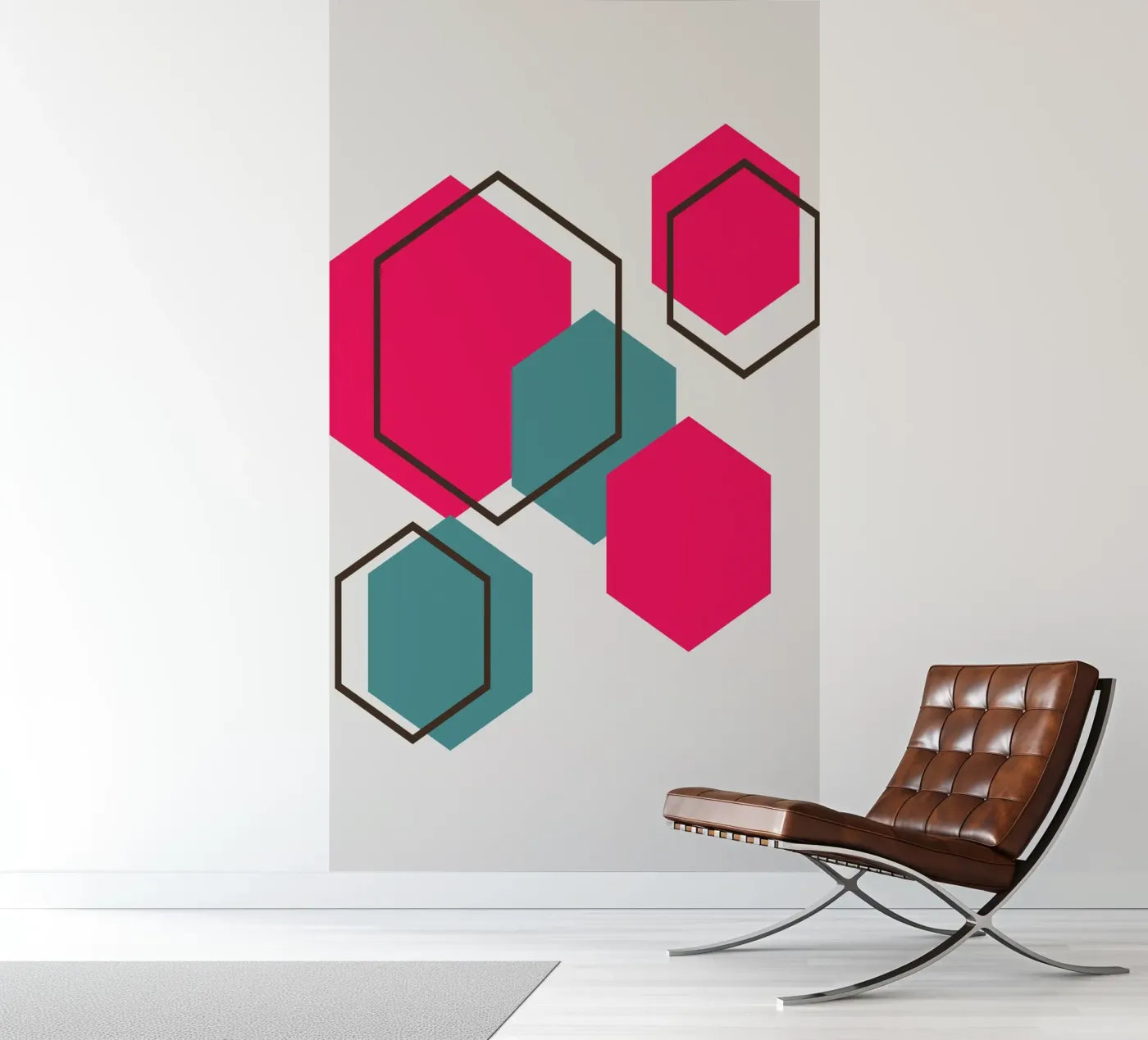 Hexagons fotobehang van LisaArtes