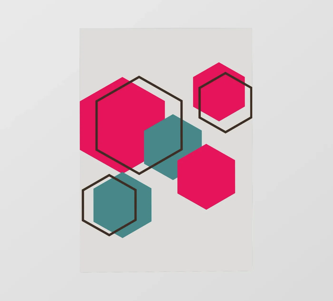 Hexagons fotobehang van LisaArtes