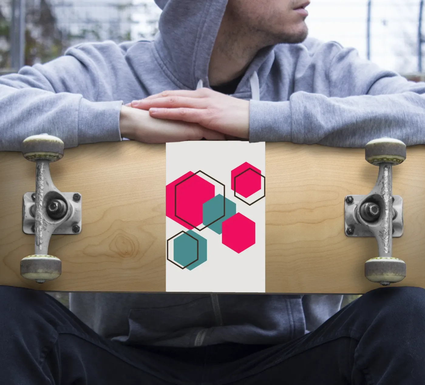 Hexagons sticker by LisaArtes