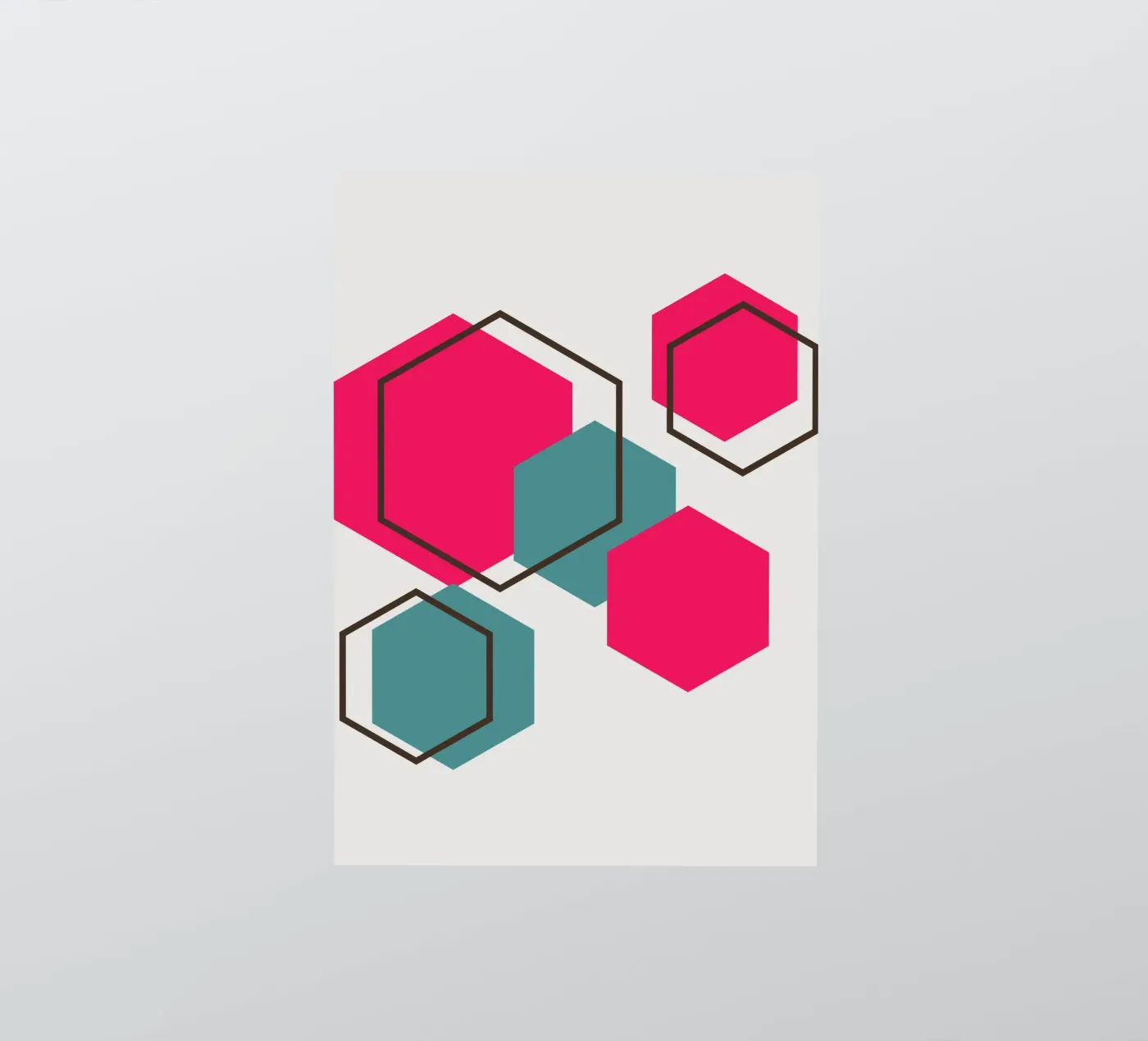 Hexagons sticker by LisaArtes