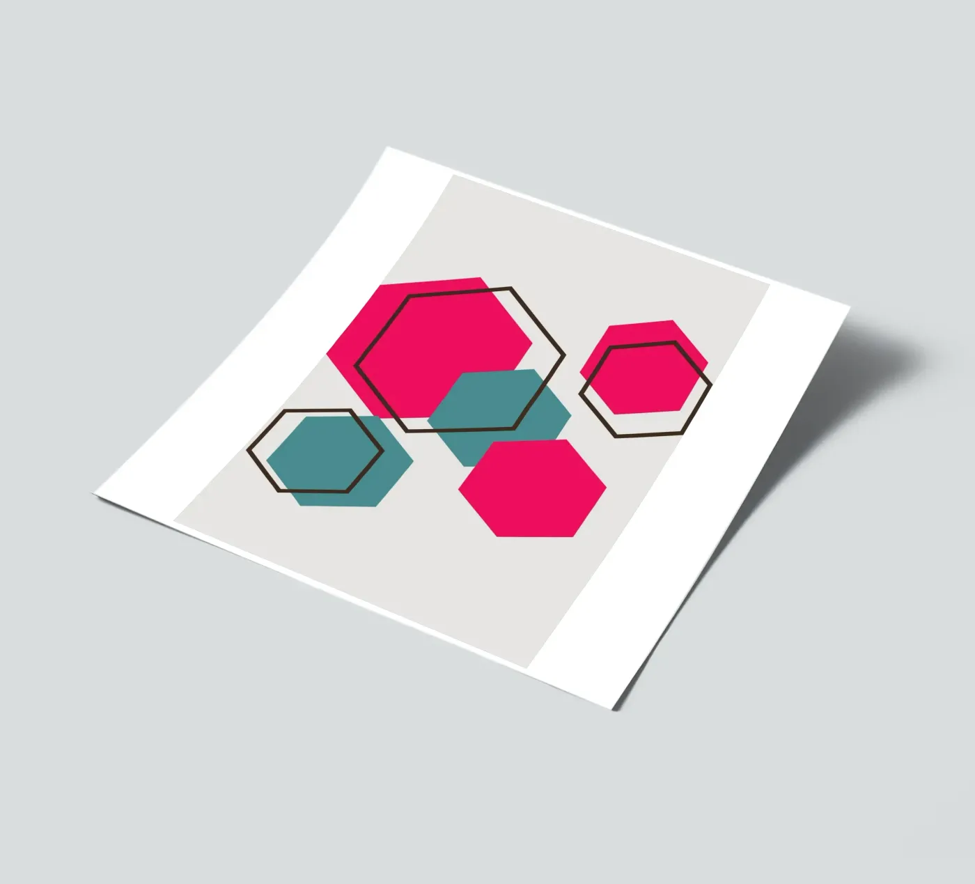 Hexagons sticker sheet by LisaArtes