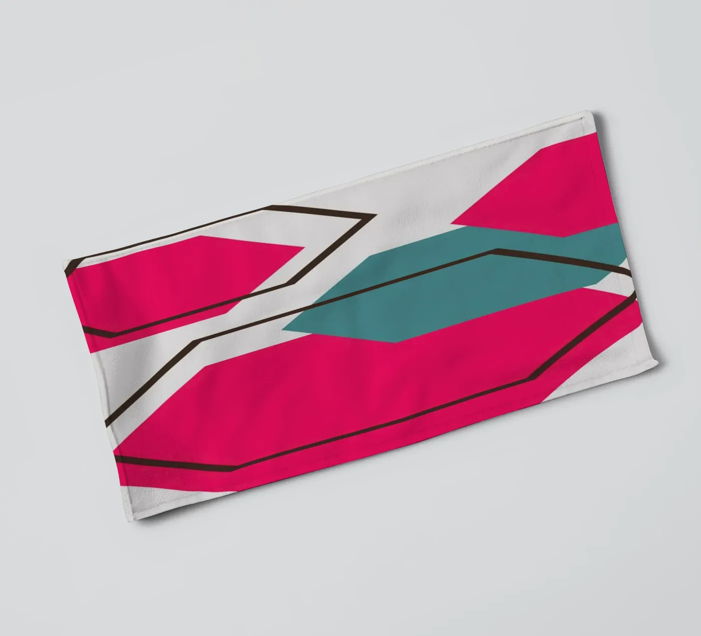 Hexagons badhanddoek van LisaArtes