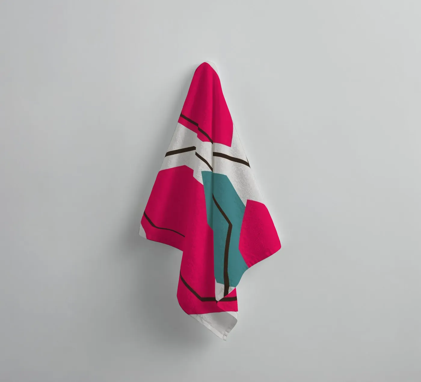 Hexagons badhanddoek van LisaArtes