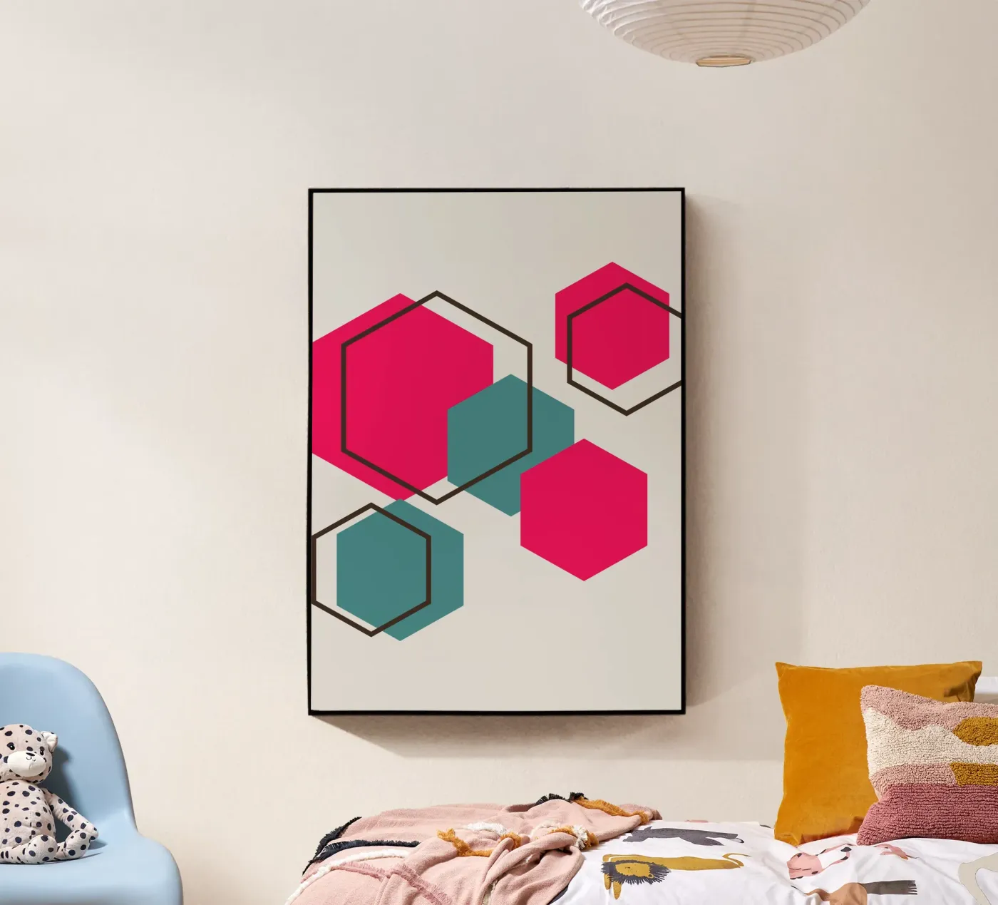 Hexagons Acryl-Glas von LisaArtes