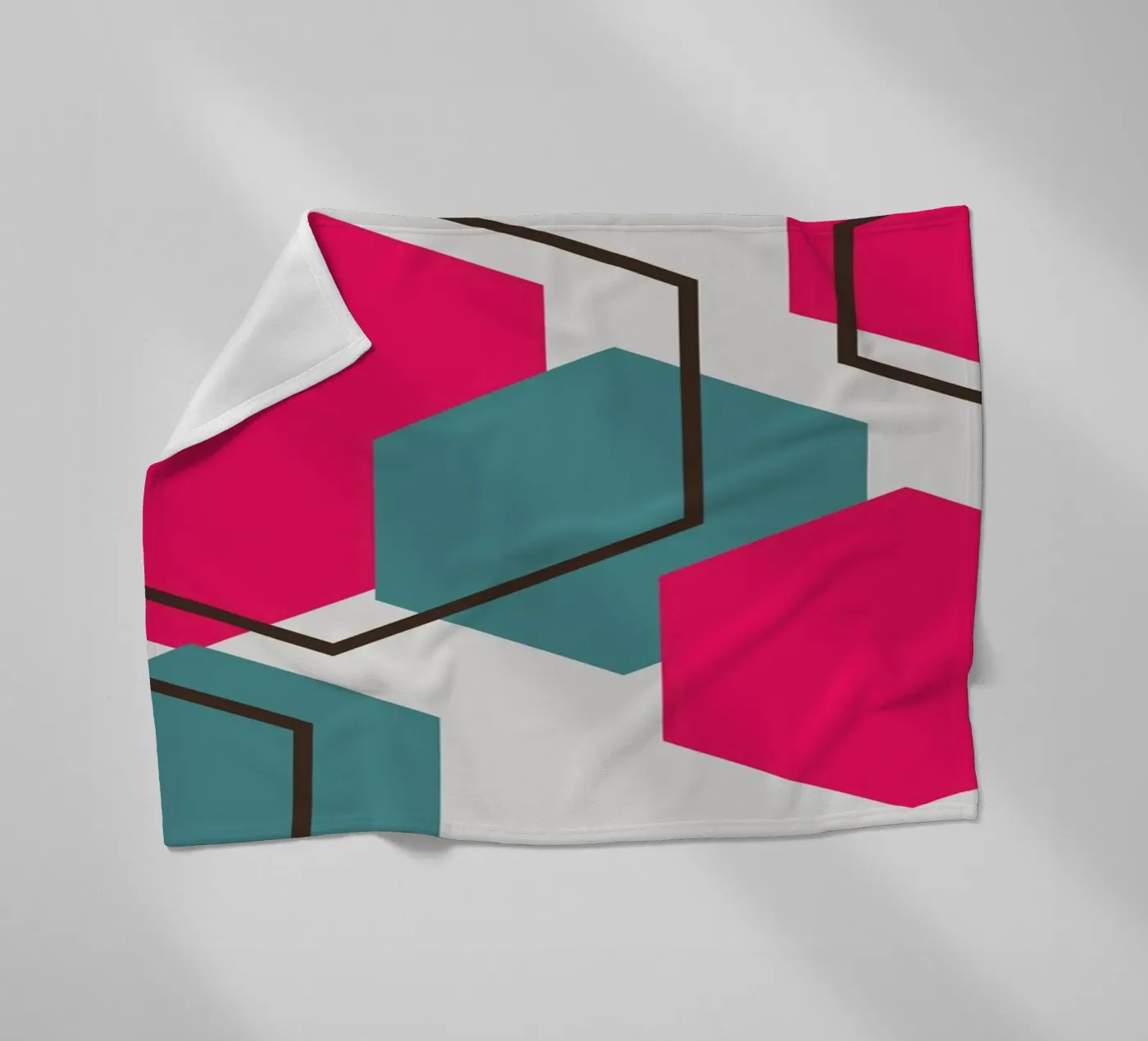 Hexagons fleecedeken van LisaArtes