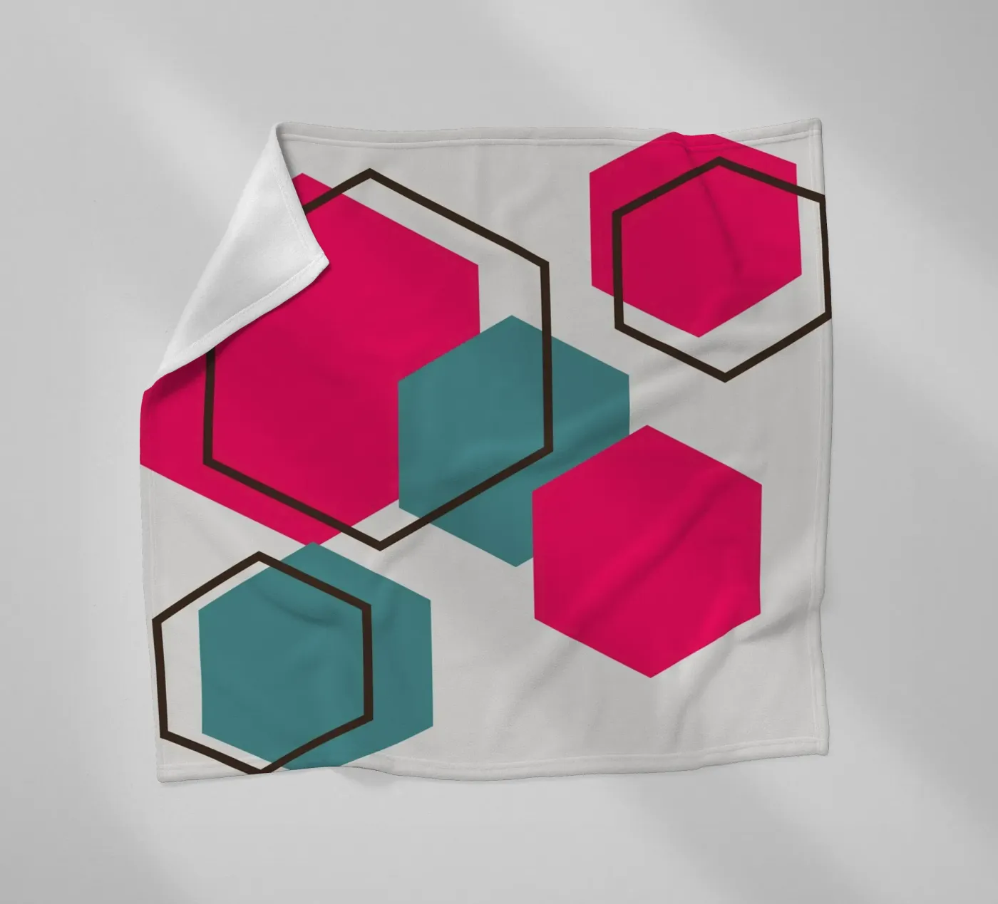 Hexagons fleecedeken van LisaArtes