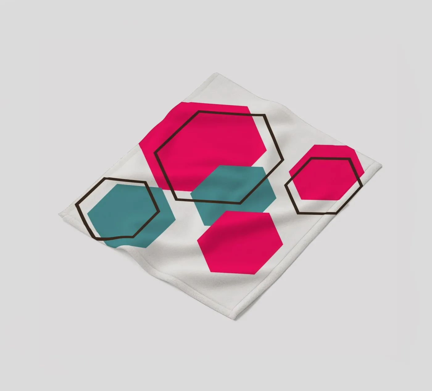 Hexagons fleecedeken van LisaArtes