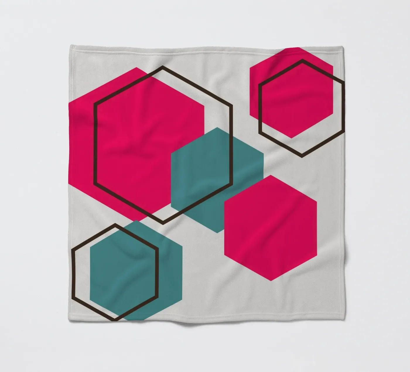 Hexagons fleecedeken van LisaArtes