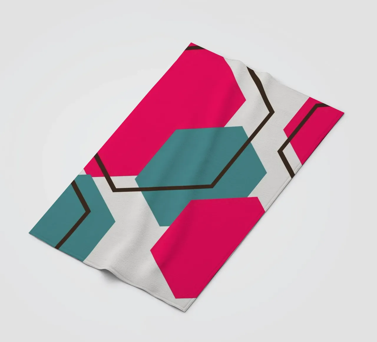 Hexagons Fleecedecke von LisaArtes