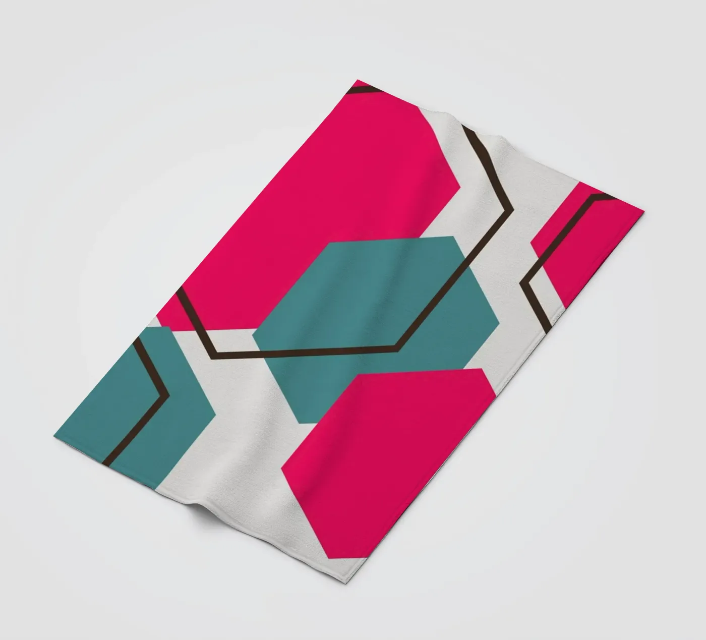 Hexagons fleecedeken van LisaArtes