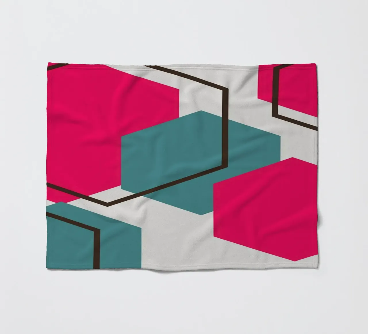 Hexagons Fleecedecke von LisaArtes