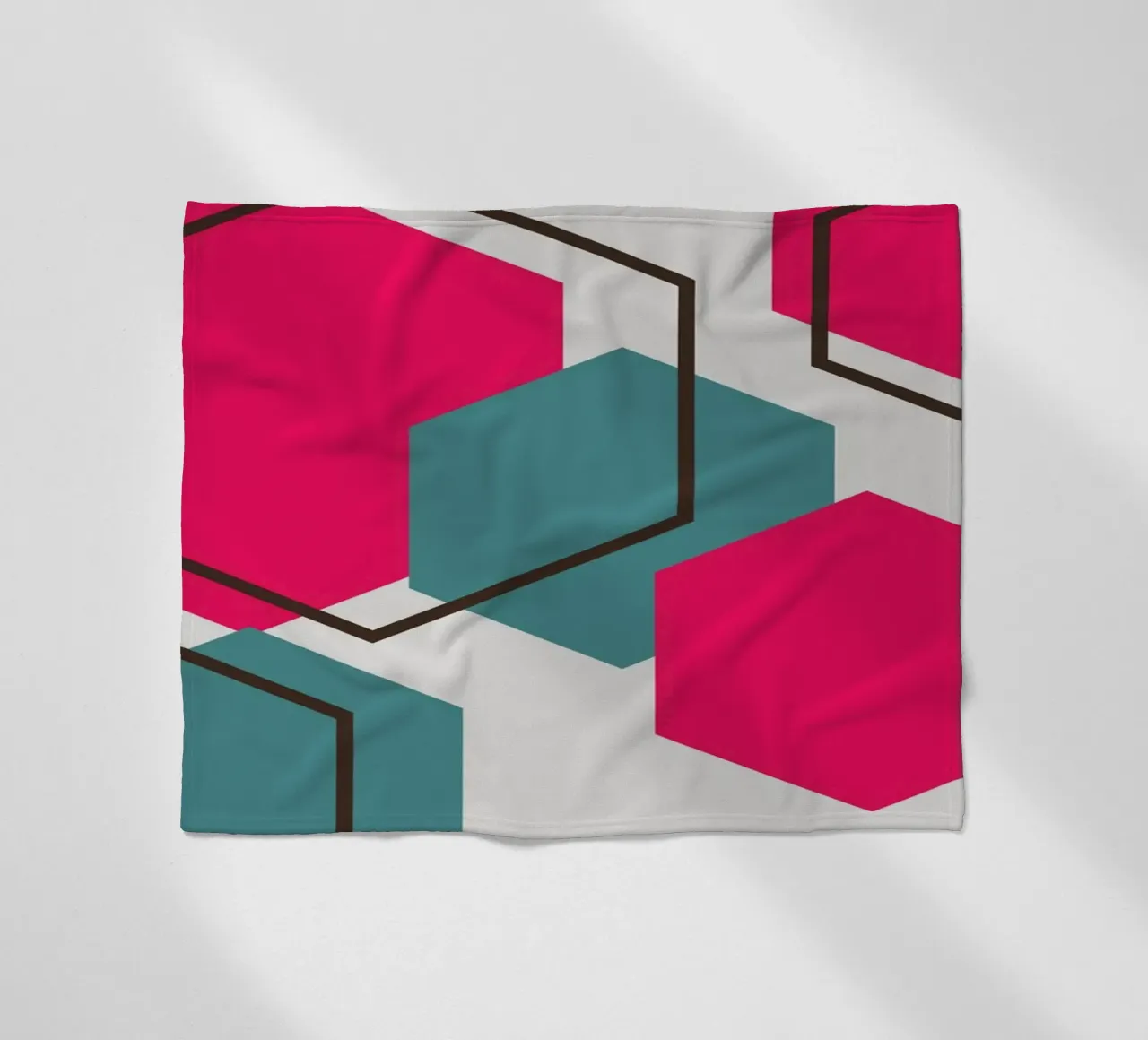 Hexagons Fleecedecke von LisaArtes