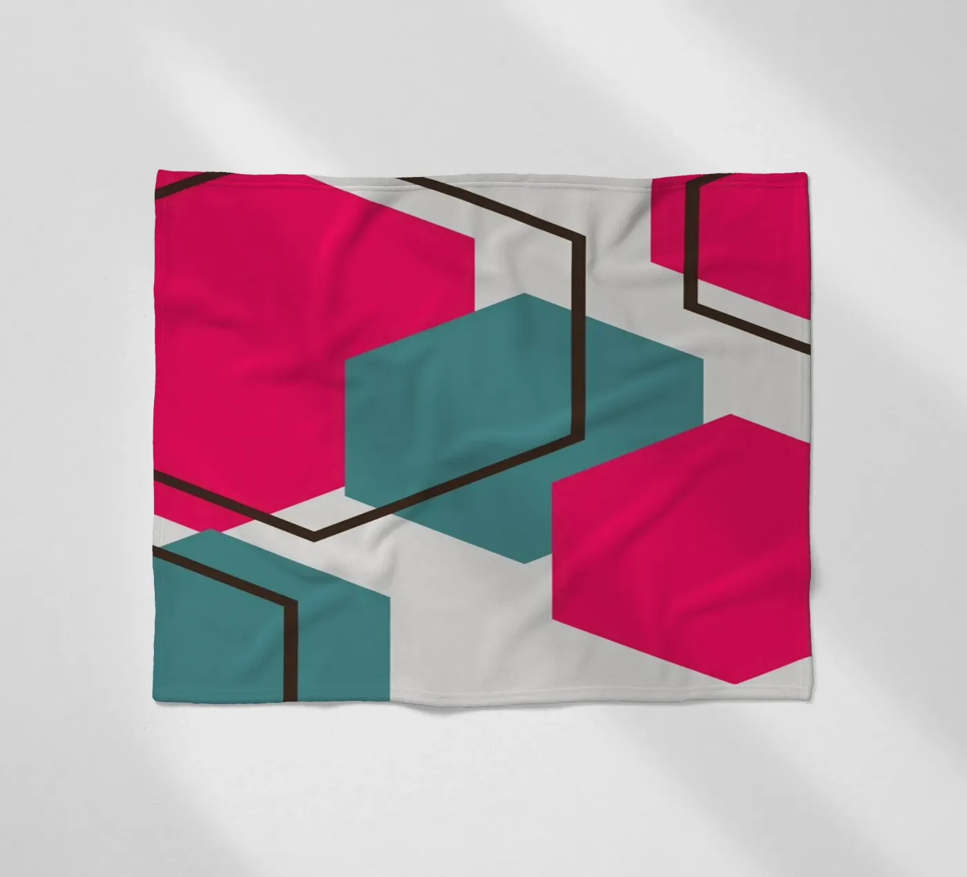 Hexagons fleecedeken van LisaArtes