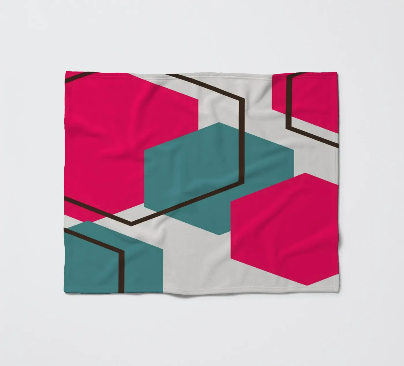 Hexagons fleecedeken van LisaArtes