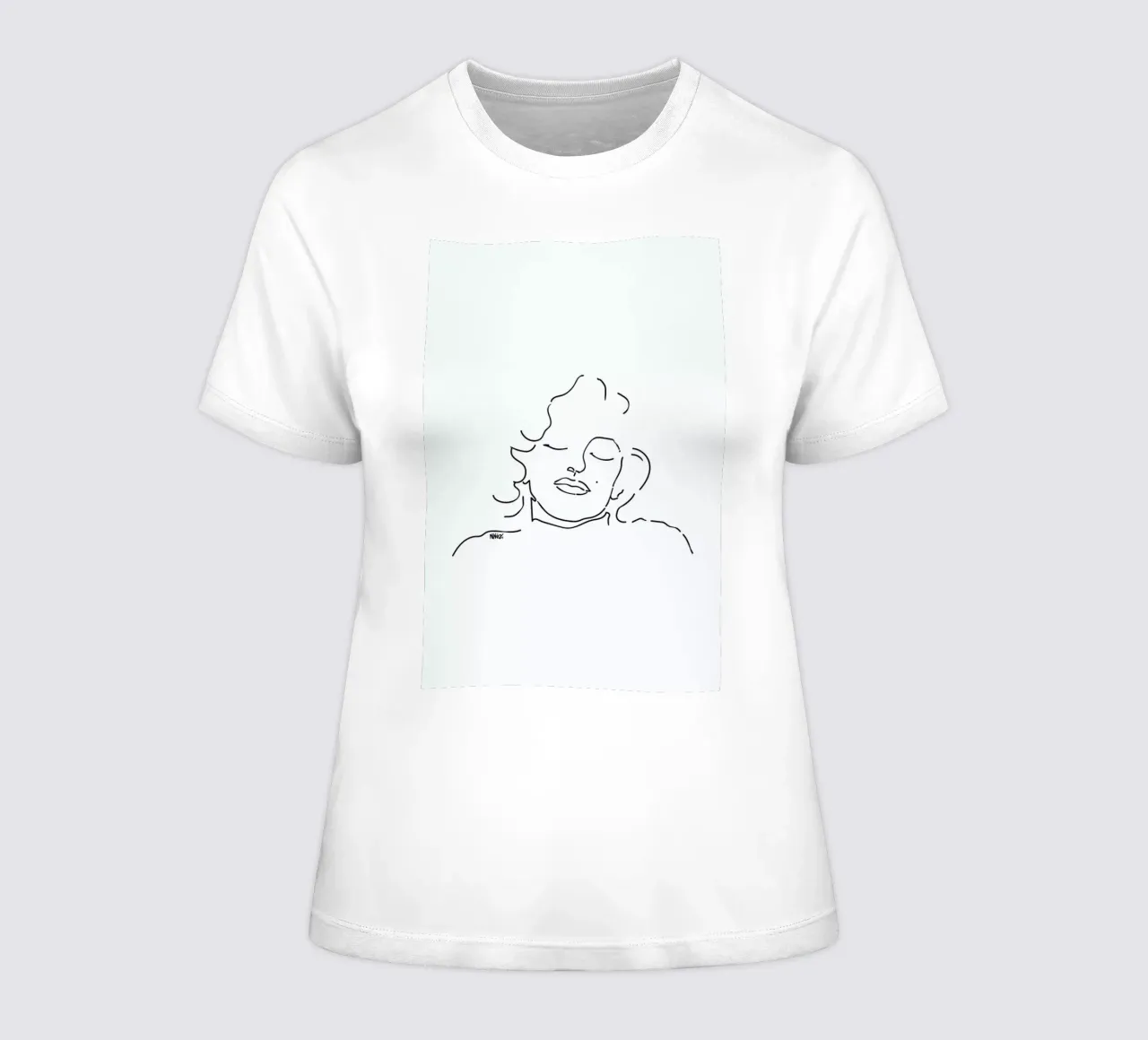 Monroe women's fitted t-shirt by Ninhol