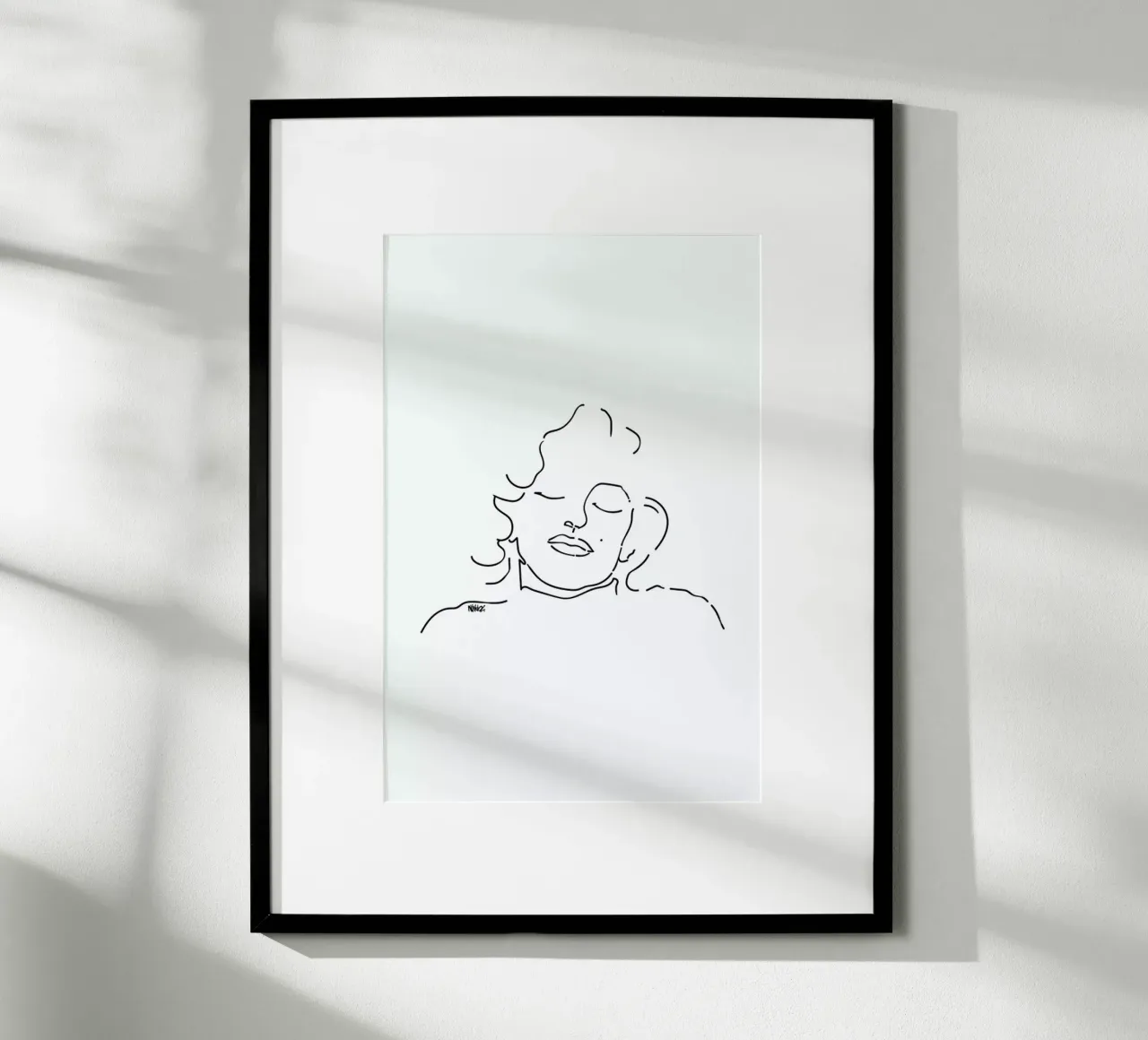 Monroe poster con telaio in legno da Ninhol